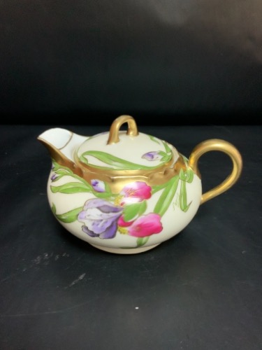 PT 바바리아 핸드페인트 스몰 티팟 PT Bavaria Hand Painted Small Teapot circa 1900