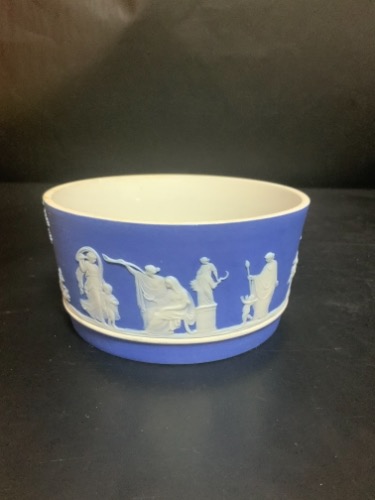 웨지우드 다크 블루 딥 제스퍼웨어 스몰 볼 Wedgwood Dark Blue Dip Jasperware Small Bowl circa 1790-1820