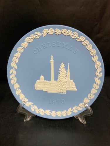 웨지우드 제스퍼웨어 크리스마스 플레이트 Wedgwood Jasperware Christmas Plate 1970