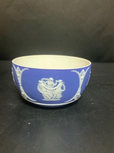 웨지우드 제스퍼웨어 코발 블루 볼 Wedgwood Jasperware Cobalt Blue Bowl circa 1908