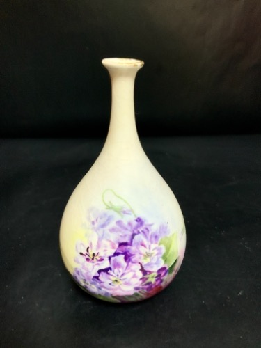 빅토리언 핸드페인트 벋 베이스 !!크레이징!! Victorian Hand Painted Bud Vase circa 1900 AS IS (Crazing)