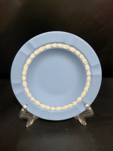 웨지우드 제스퍼웨어 연한 블루 라지 재떨이/향 디쉬 Wedgwood Jasperware Light Blue Large Ashtray/Incense Dish circa 1948-1972