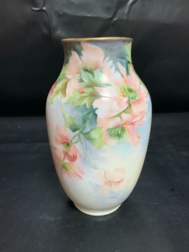 로젠탈 핸드페인트 플로럴 꽃병 Rosenthal Hand Painted Flower Vase circa 1900