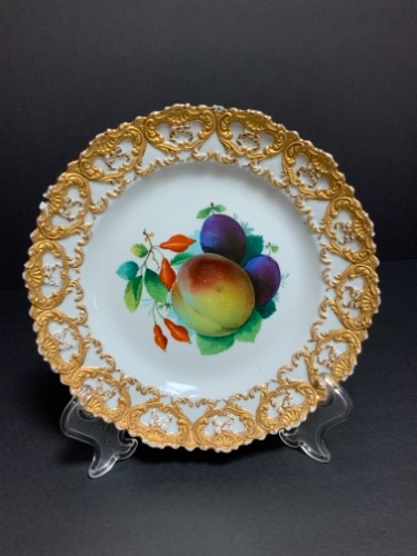 마이센 핸드페인트 케비넷 플레이트-데미지-(칩) Meissen Hand Painted Cabinet Plate circa 1815 - 1924 - AS IS