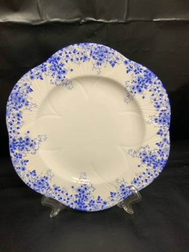 쉘리 데인티 블루 디너 플레이트 Shelley England Dainty Blue Dinner Plate circa 1940
