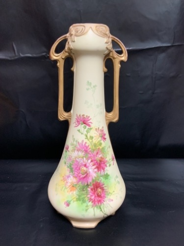 ERNST WAHLISS Turn Teplitz 핸드페인트 베이스 ERNST WAHLISS Turn Teplitz Hand Painted Vase circa 1880