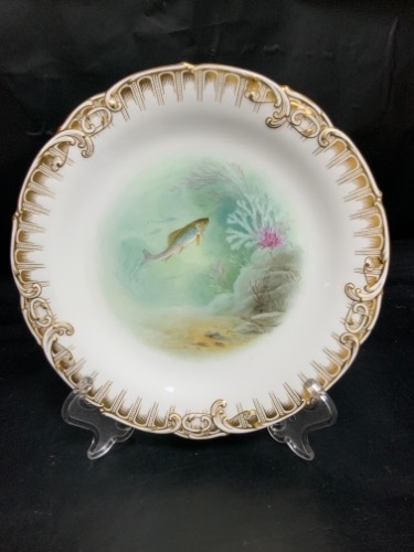 민톤 핸드페인트  Gilman Collamore 럭셔리 캐비닛 플레이트 Minton Hand Painted Gilman Collamore Luxury Cabinet Plate circa 1890 - 50% OFF !!!!!