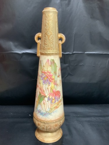 로얄 반 핸드페인트 키가 큰 베이스 Royal Bonn Hand Painted Vase circa 1890 - Large!