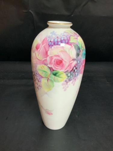 노리타케 핸드페인트 벋 베이스 Noritake Hand Painted Bud Vase circa 1967