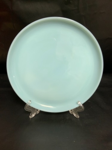 파이어 킹 &quot;청록색 블루&quot; 디너 플레이트 Fire King &quot;Turquoise Blue&quot; Dinner Plate circa 1950