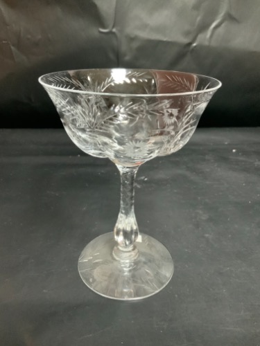 화려한 시대의 커트 글래스 (크리스탈) 스템웨어 Brilliant Period Cut Glass (Crystal) Stemware circa 1900 - 1930
