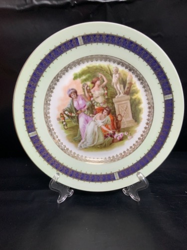 체코슬로바키아 도자기 케비넷 플레이트 Czechoslovakia Porcelain Cabinet Plate circa 1930