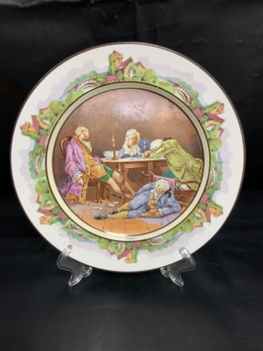 케비넷 플래이드 1890 Cabinet Plate &quot;Game!&quot; by S Bridgwood &amp; Son circa 1890