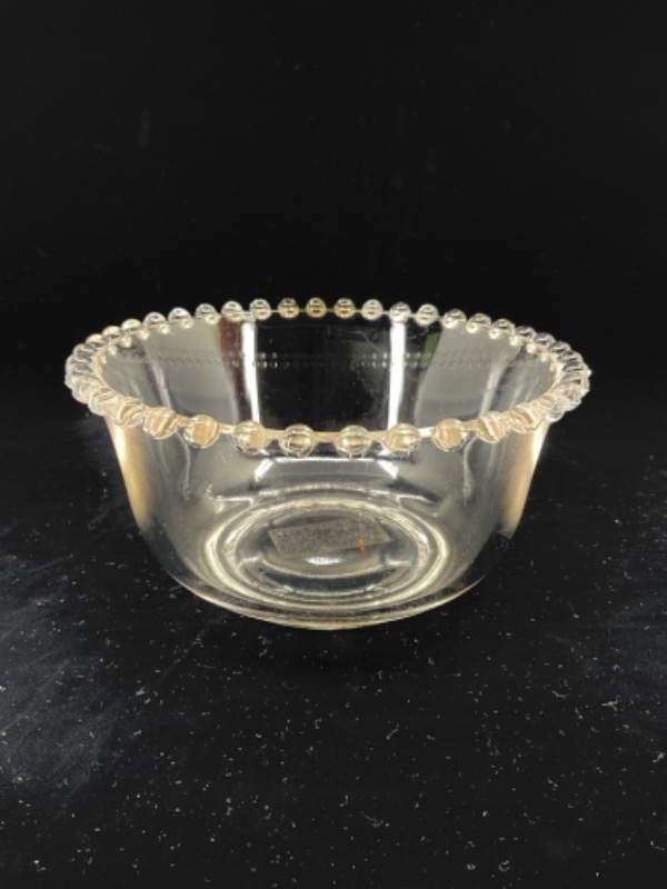 임페리얼 캔들윅 엘러겐트 글래스 보울 Imperial Candlewick Elegant Glass Bowl circa 1950