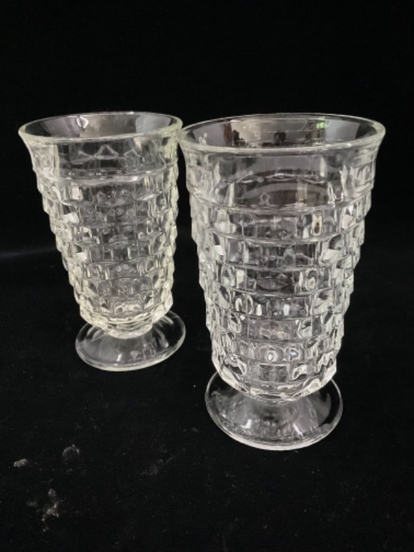 포스토리아 “아메리칸” 페턴 워터 글래스 Fostoria &quot;American&quot; Pattern Water Glass circa 1916 - 1986