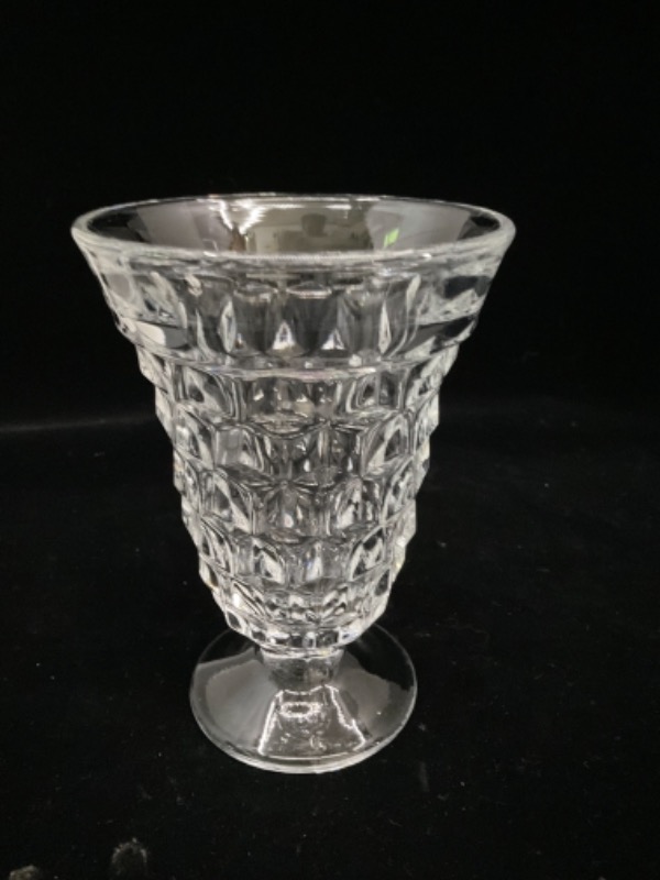포스토리아 “아메리칸” 페턴 칵테일 글래스 Fostoria &quot;American&quot; Pattern Cocktail Glass circa 1916 - 1986