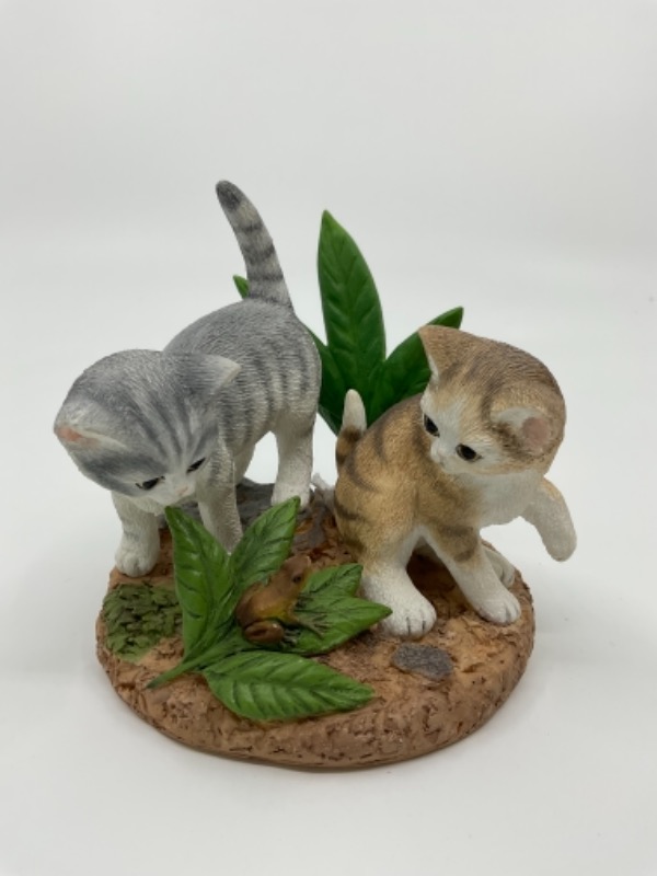 레녹스 수지 “호기심”고양이 피겨린 Lenox Resin &quot;Curiosity&quot; Kitten Figurine