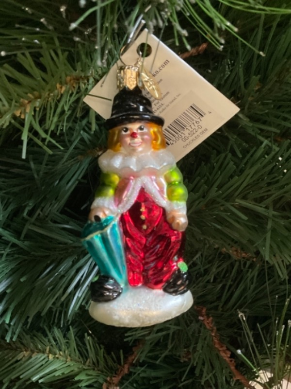 크리스토퍼 라드코 핸드 블로운 / 핸드페인트 &quot;Chuckles Gem&quot; 크리스마스 트리 장식 1999 Christopher Radko Hand Blown / Painted &quot;Chuckles Gem&quot; Christmas Tree Ornament