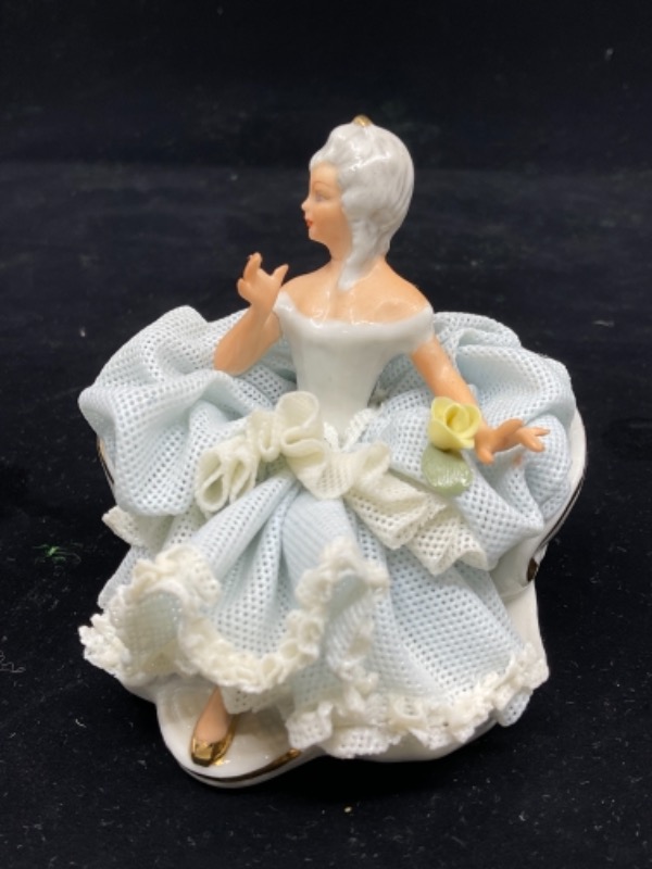 Sandizell 드레스덴 레이스 피겨린 Sandizell Dresden Lace Figurine circa 1951 - 1960