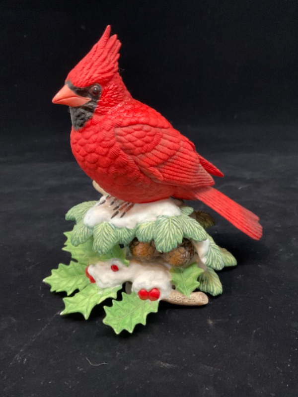 레녹스 &quot;Christmas Cardinal&quot; 버드 피겨린 Lenox &quot;Christmas Cardinal&quot; Bird Figurine 1995
