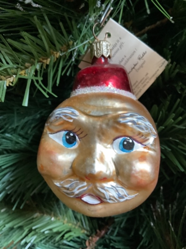 크리스토퍼 라드코 핸드 블로운 / 핸드페인트 크리스마스 트리 장식-한정판- 1995 Christopher Radko Hand Blown / Painted Limited Edition (only 440 made) Christmas Tree Ornament