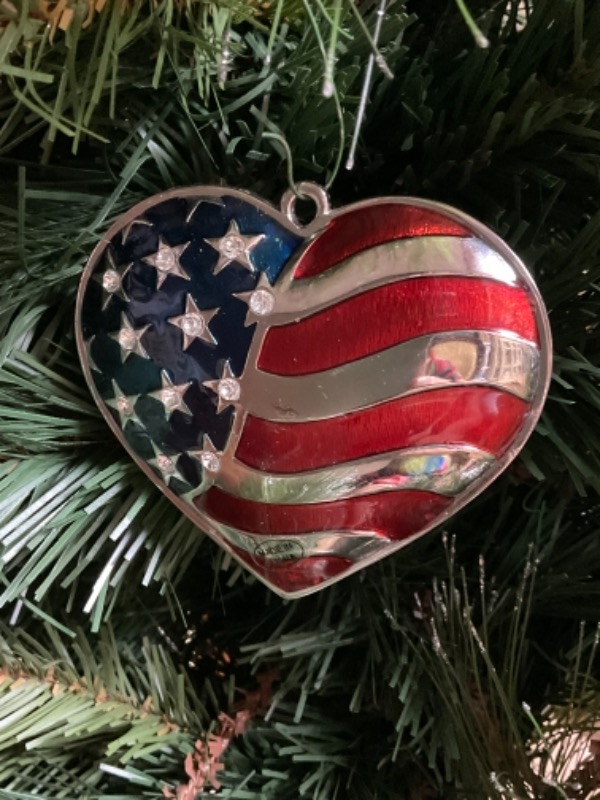 레녹스 실버 도금 &quot;Heart&quot; 크리스마스 트리 장식 Lenox Silver Plate &quot;Heart&quot; Christmas Tree Ornament