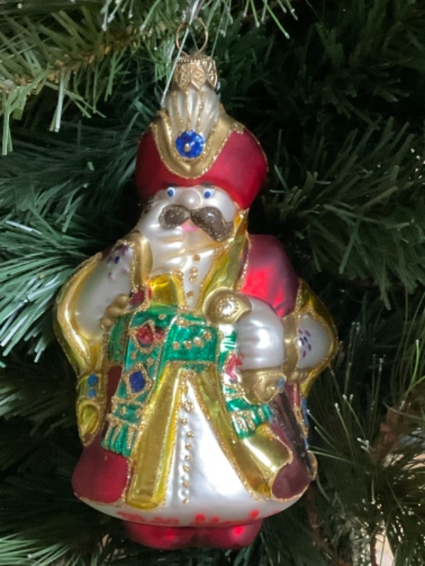 커트 애들러 핸드 블로운 / 핸드페인트  &quot; Polski Sxlachcic&quot;  크리스마스 트리 장식 1996 Curt Adler Hand Blown / Painted &quot; Polski Sxlachcic&quot; Christmas Tree Ornament