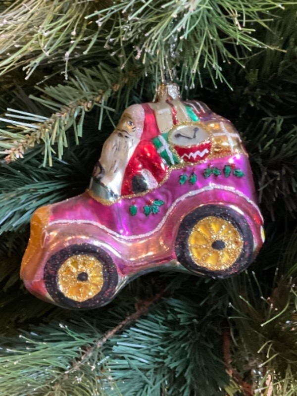 크리스토퍼 라드코 크리스마스 핸드 블로운 / 핸드페인트 크리스마스 트리 장식 1997 Christopher Radko Hand Blown / Painted Christmas Tree Ornament
