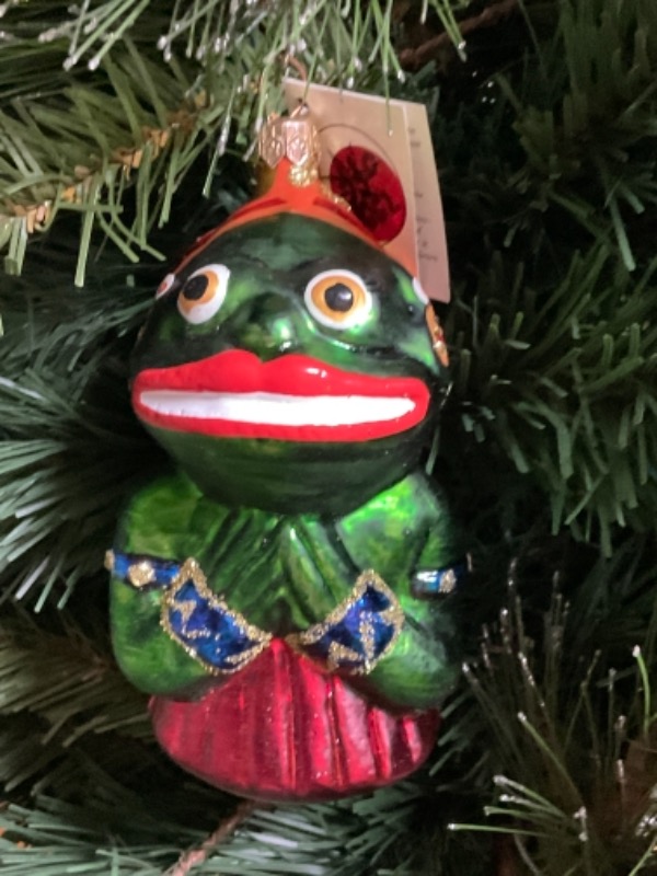 크리스토퍼 라드코 핸드 블로운 / 핸드페인트 크리스마스 트리 장식-한정판- 1995 Christopher Radko Hand Blown / Painted Limited Edition (only 1200 made) Christmas Tree Ornament