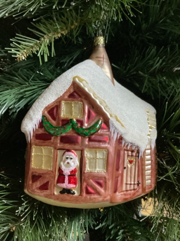 잉게 글라스 크리스마스 핸드 블로운 / 핸드페인트 크리스마스 트리 장식-라지- Inge Glas Hand Blown / Painted Glass Christmas Ornament - Large!!