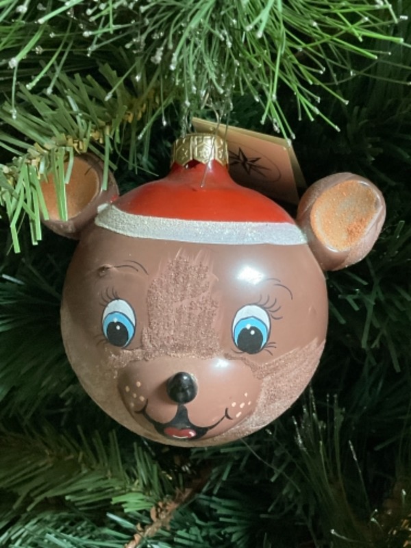 크리스토퍼 라드코 크리스마스 핸드 블로운 / 핸드페인트 크리스마스 트리 장식-이테리- Christopher Radko Hand Blown / Painted Christmas Tree Ornament - ITALY !
