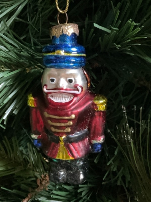 토마스 파코니 크리스마스 핸드 블로운 / 핸드페인트 크리스마스 트리 장식 Thomas Pacconi Hand Blown / Painted Christmas Tree Ornament
