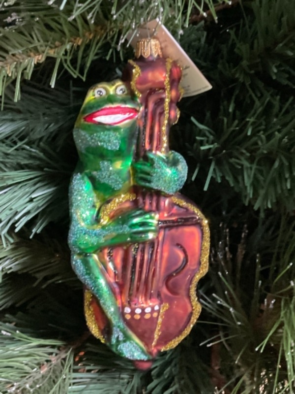 크리스토퍼 라드코 핸드 블로운 / 핸드페인트 크리스마스 트리 장식 1995 Christopher Radko Hand Blown / Painted Christmas Tree Ornament