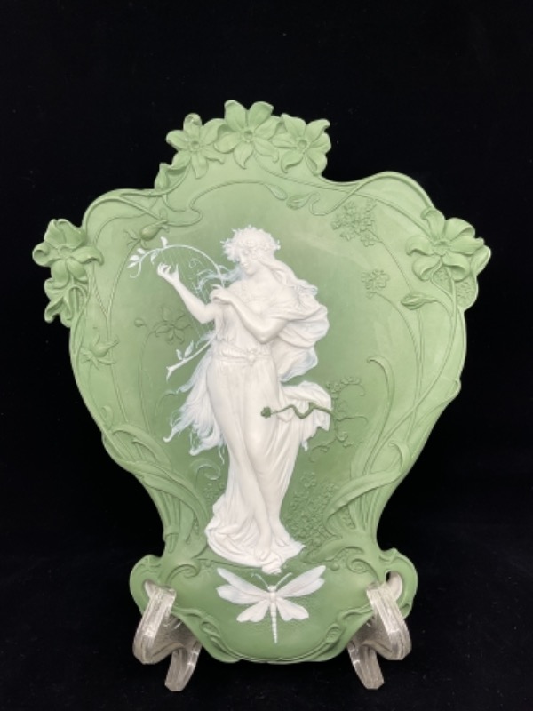 Volkstedt 라지 제스퍼웨어 액자 Volkstedt Large Jasperware Plaque circa 1894 - 1900