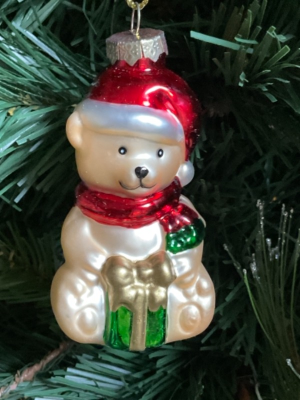 토마스 파코니 크리스마스 핸드 블로운 / 핸드페인트 크리스마스 트리 장식 Thomas Pacconi Hand Blown / Painted Christmas Tree Ornament