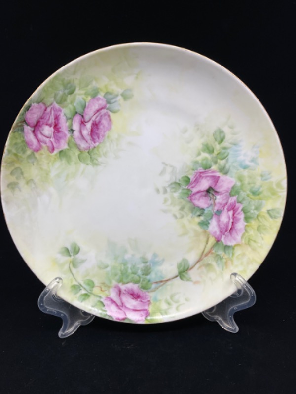 빅토리언 핸드페인트 플레이트 Victorian Hand Painted Plate circa 1900