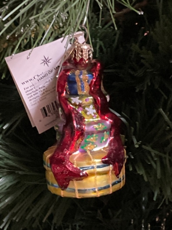 크리스토퍼 라드코 핸드 블로운 / 핸드페인트 &quot;Little Gems Collection&quot;  크리스마스 트리 장식 2001 Christopher Radko Hand Blown / Painted &quot;Little Gems Collection&quot; Christmas Tree Ornament