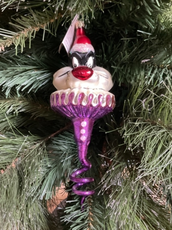 크리스토퍼 라드코 크리스마스 핸드 블로운 / 핸드페인트 &quot;Sylvester Sprite&quot; 크리스마스 트리 장식 1996 Christopher Radko Hand Blown / Painted &quot;Sylvester Sprite&quot; Christmas Tree Ornament