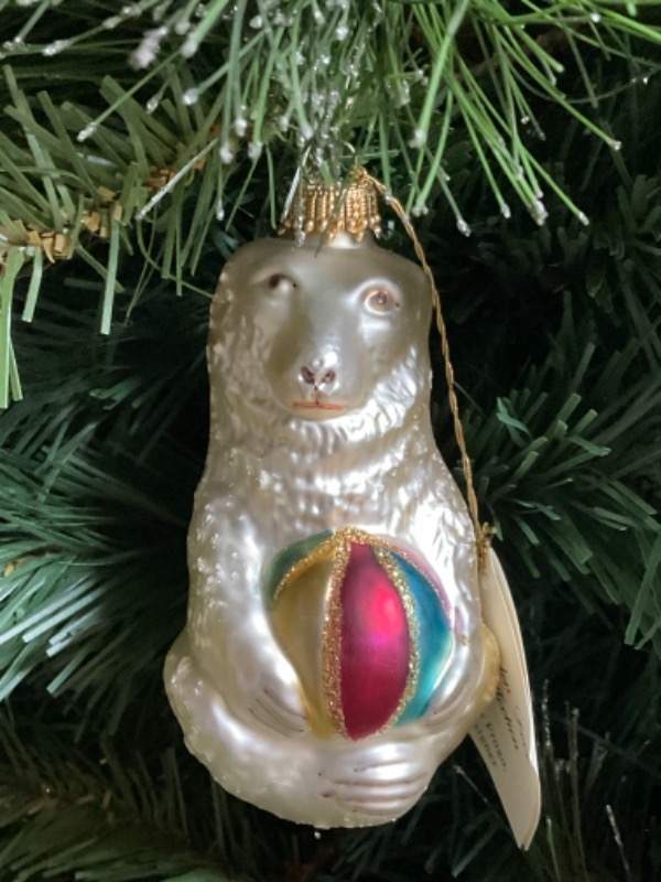 빈티지 드레스덴 도브 크리스마스 핸드 블로운 / 핸드페인트  크리스마스 트리 장식 Vintage Dresden Dove Hand Blown / Painted Christmas Tree Ornament