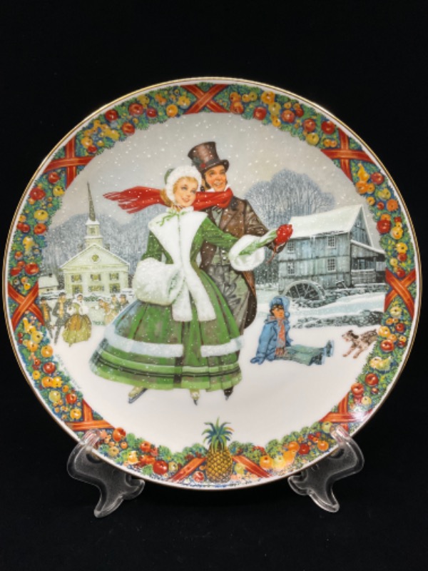 로얄 윈져 &quot;Winter Wonderland&quot; 컬렉터 플레이트 Royal Windsor &quot;Winter Wonderland&quot; Collectors Plate 1984