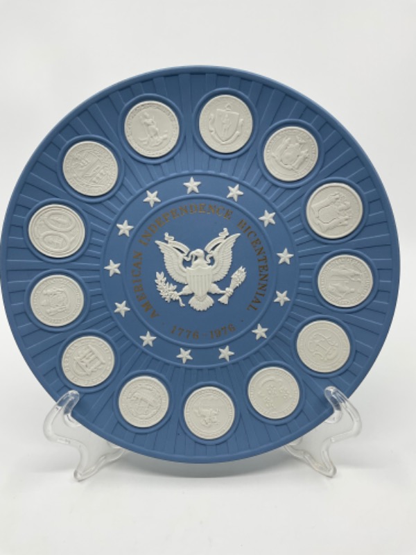 웨지우드 제스퍼웨어 미국 독립 200주년 플레이트 Wedgwood Jasperware American Independence Bicentennial 1976 Plate