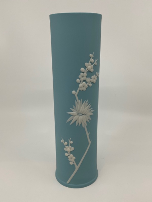 웨지우드 라벤더 제스퍼웨어 &quot;Prunus Blossoms&quot; (자두꽃) 스필 베이스-매우 귀한- Wedgwood Lavender Jasperware &quot;Prunus Blossoms&quot; Spill Vase - RARE!!