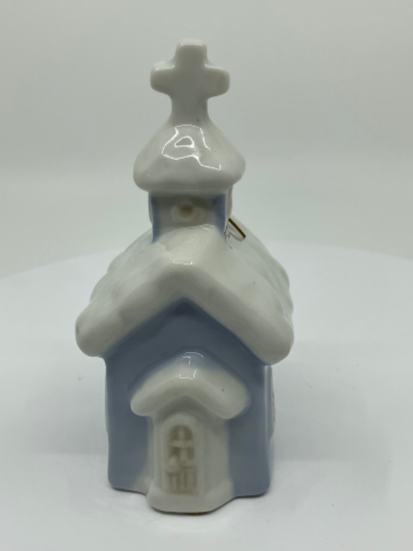 빈티지  도자기 &quot;눈 덮인 교회&quot; 벨 Vintage Porcelain &quot;Snow Covered Church&quot; Bell