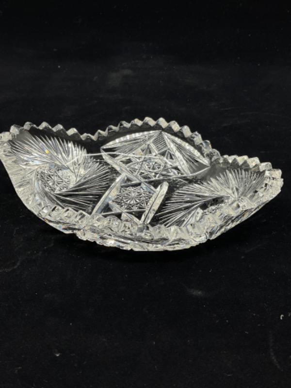 찬란한 시대 컷 글래스 민트 디쉬 Brilliant Period Cut Glass Mint Dish