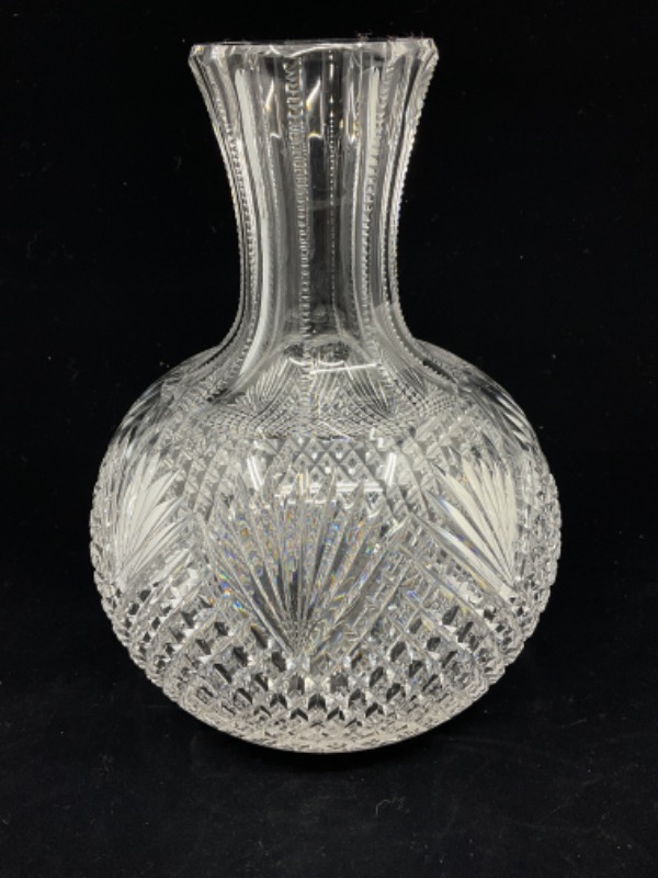 찬란한 시대 컷 글래스 베이스 Brilliant Period Cut Glass Vase circa 1900
