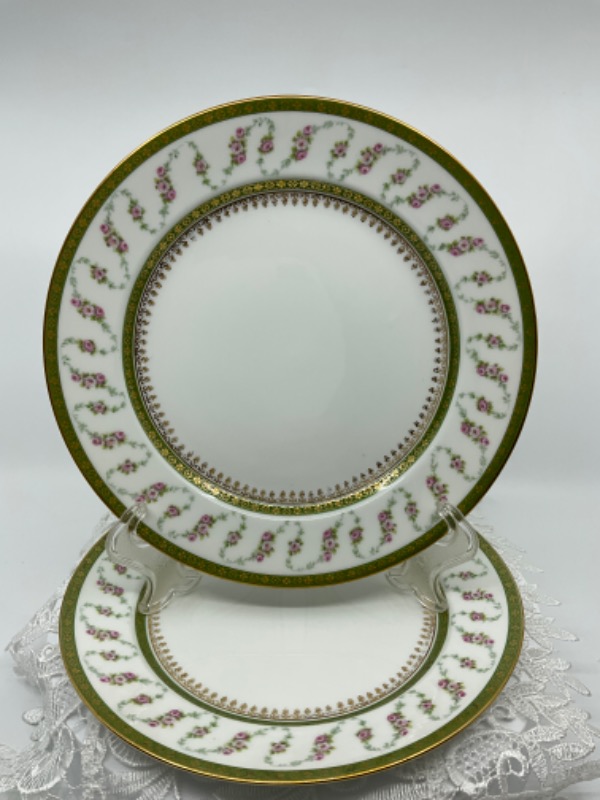 하빌랜드 (GDA) 리모지 런치 플레이트 Haviland (GDA) Limoges Lunch Plate circa 1900