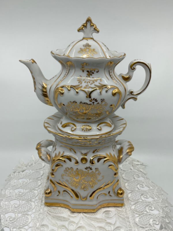 도자기 티팟과 워머 세트 Porcelain Teapot and Warmer Set