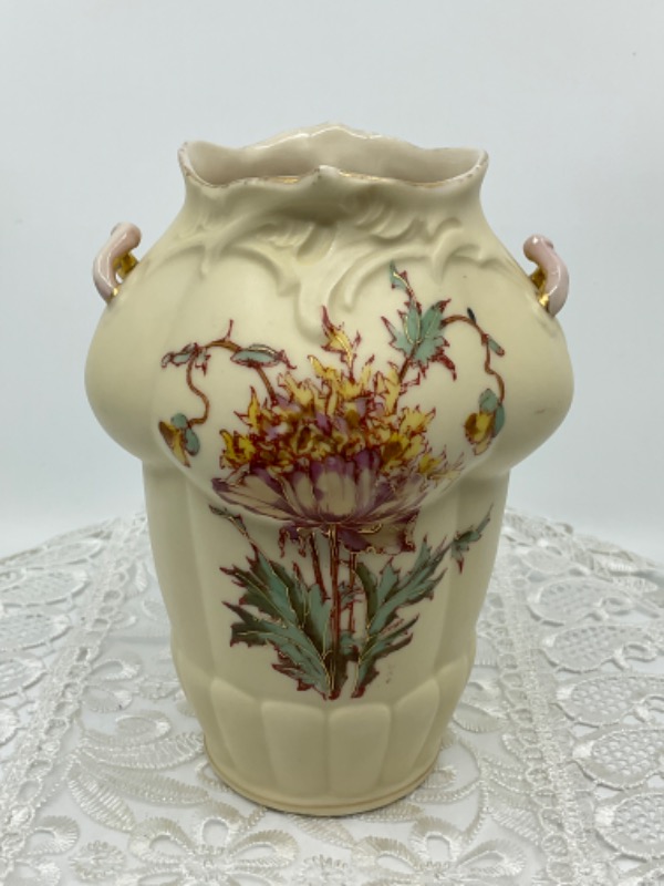 턴 테플리츠 핸들 베이스 Turn Teplitz Handled Vase circa 1890