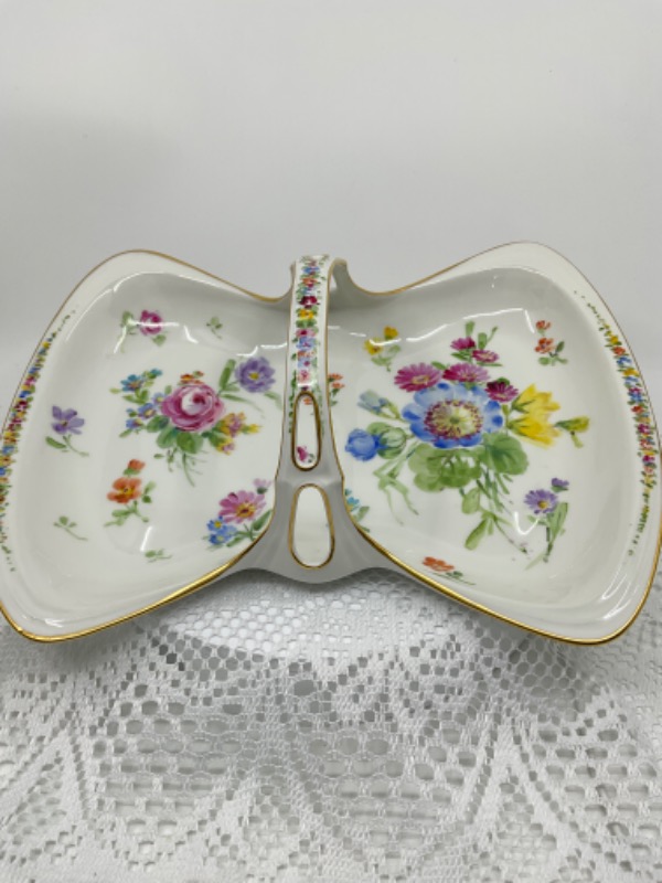 Coiffe 리모지 핸드페인트 바스켓 Coiffe Limoges Hand Painted Basket circa 1910