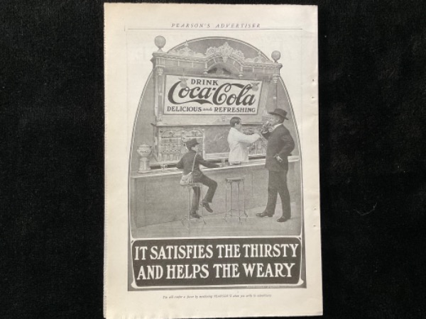 코카 콜라 잡지 광고 - 오리지널 1904 Coca-Cola Adverisement - Original